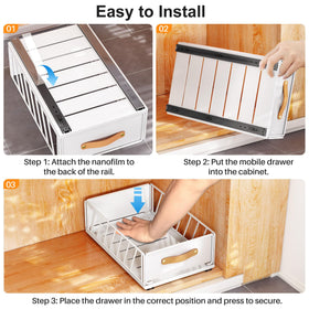 Kitstorack kitchen pantry setup highlighting efficient deep-cabinet use.