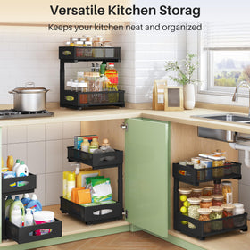 Kitstorack versatile storage for kitchen, bathroom, pantry, and office