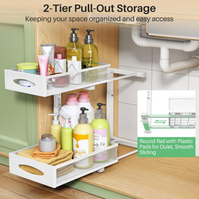 Kitstorack height adjustable design fits varying cabinet depths