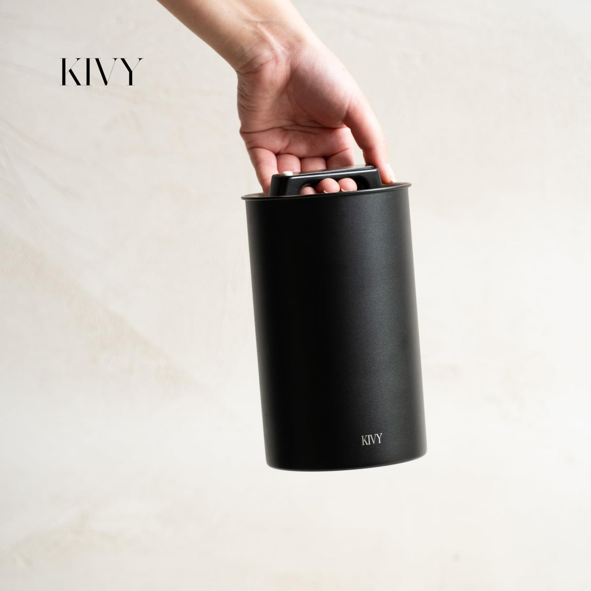KIVY aroma-preservation canister suitable for home and cafe use.