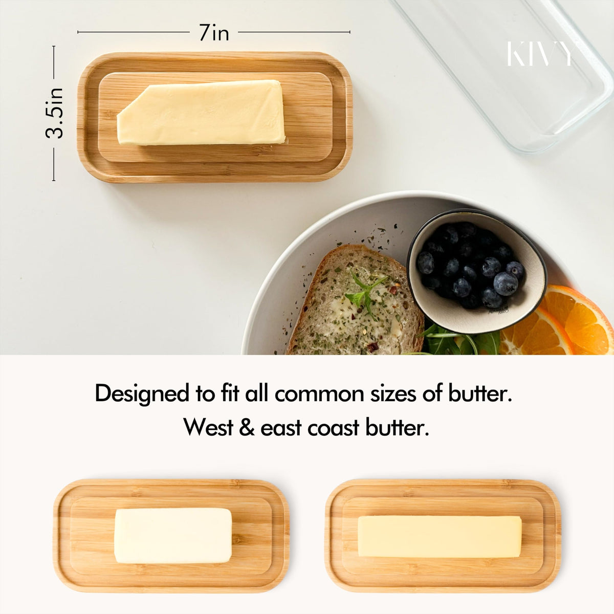 KIVY borosilicate glass lid is dishwasher safe for easy cleaning