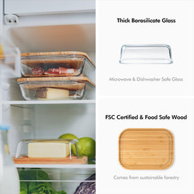 KIVY bamboo base supports butter and is easy to wipe clean.
