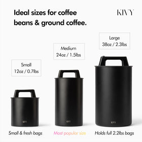 KIVY coffee bar counter setup for sleek aroma-enhancing storage.