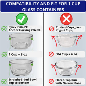 Klare Ware BPA-free lid supports safe food storage.