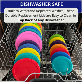 Klare Ware dishwasher-safe lid cleans easily after use.