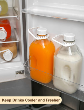 KMIGRUAN 2QT glass bottle with dishwasher-safe design for easy cleaning.