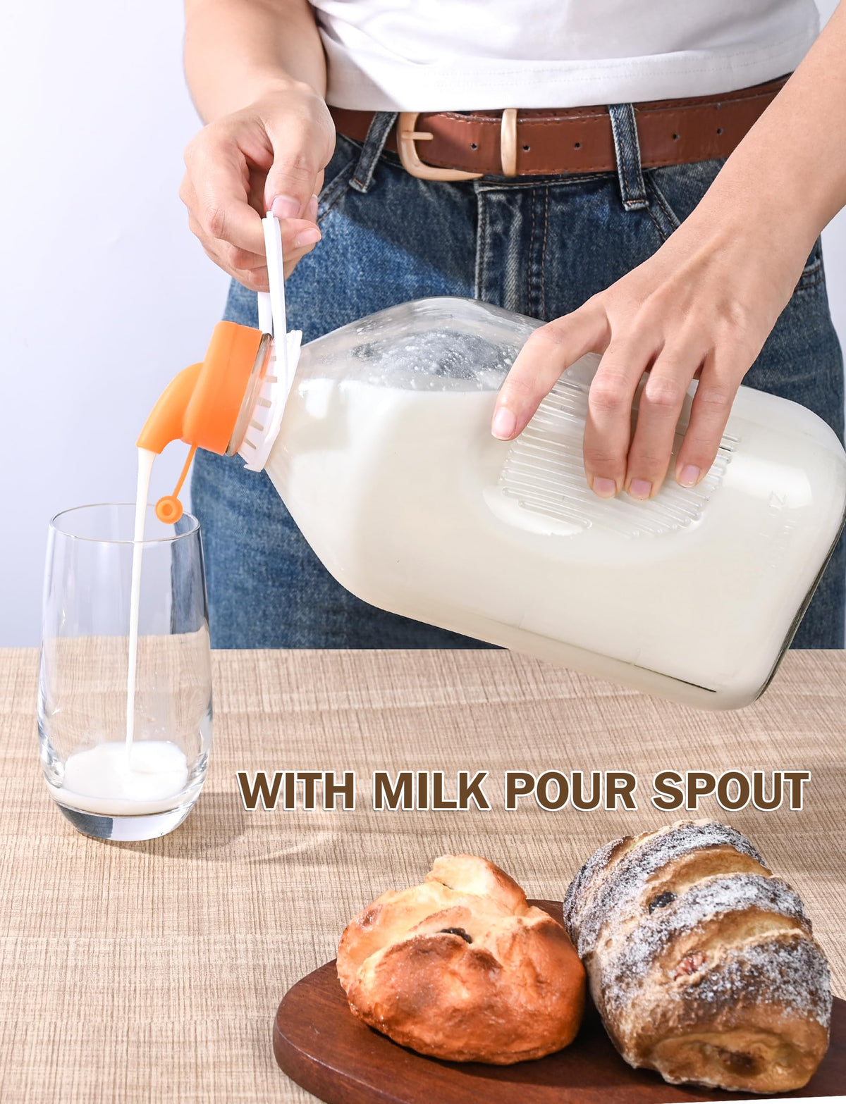 KMIGRUAN three-pack bottles ideal for batch milk or juice prep