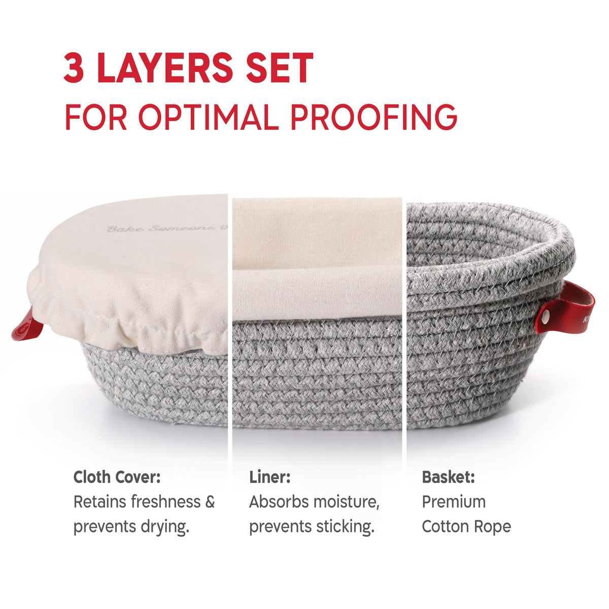 KneadAce cover maintains moisture balance during overnight fridge-proofing.