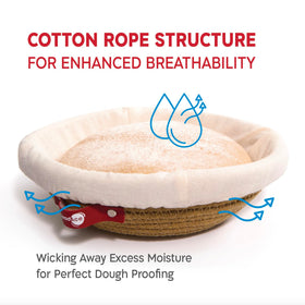 KNEADACE foldable drying hanger keeps baskets dry and organized.
