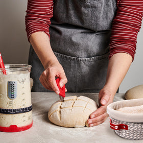 KneadAce accessory kit including thermometer and spatula for reliable care