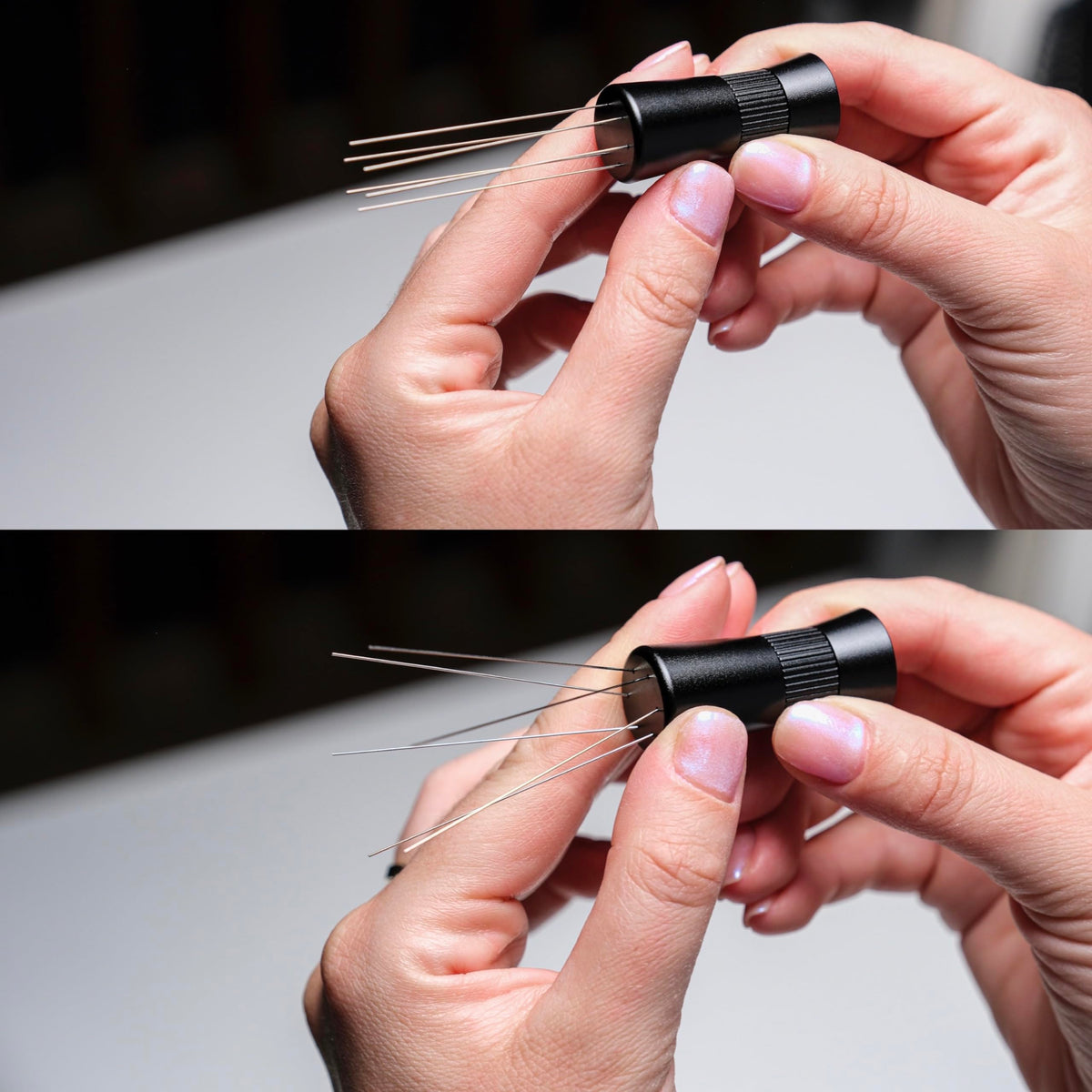 The 120-degree angle adjustment ensures even espresso bed distribution consistently