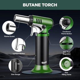 KOACKL one-handed operation with thumb-access flame control.