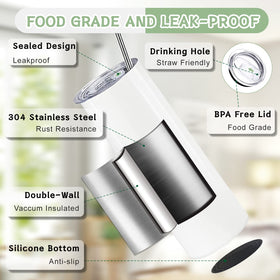 Kocdam 20oz sublimation tumbler metal straw included for easy sipping