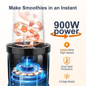 KOIOS blender crushes ice and frozen ingredients with upgraded cross blade