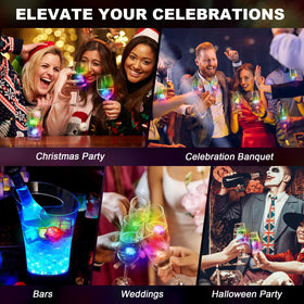 Komokeru color changing lights create dynamic drink displays