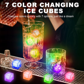 Komokeru long battery life LED ice cubes glow for hours
