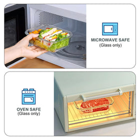 KOMUEE 22 oz containers ideal for portion-controlled meals.