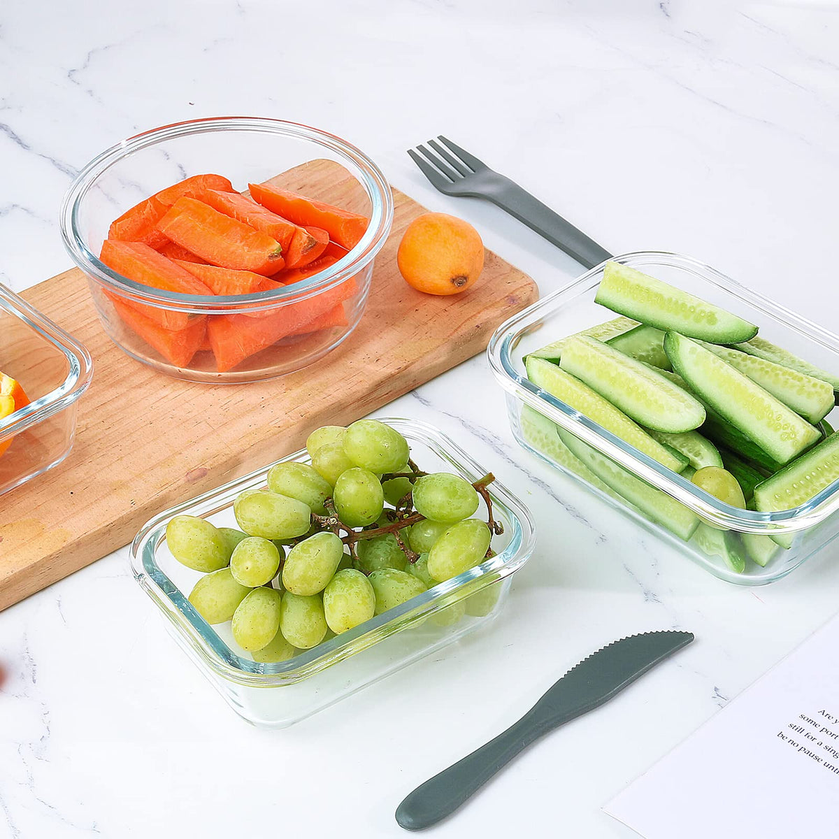 KOMUEE stackable containers simplify meal prep and on-the-go meals.