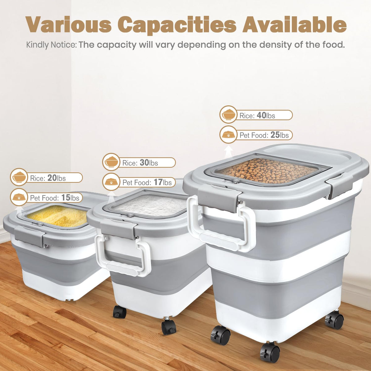 Komzon rice storage container airtight lid closeup emphasizes moisture protection