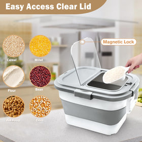 Komzon rice storage container durable BPA-free materials ensure safe storage