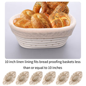 KONGDY oval liner keeps dough dust-free and holds shape during rise.