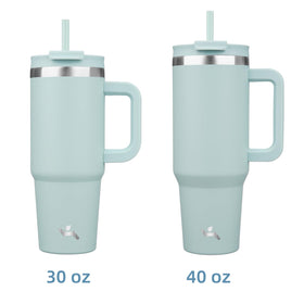 Konokyo 30oz tumbler two in one lid enables spill-proof sipping and straw use.