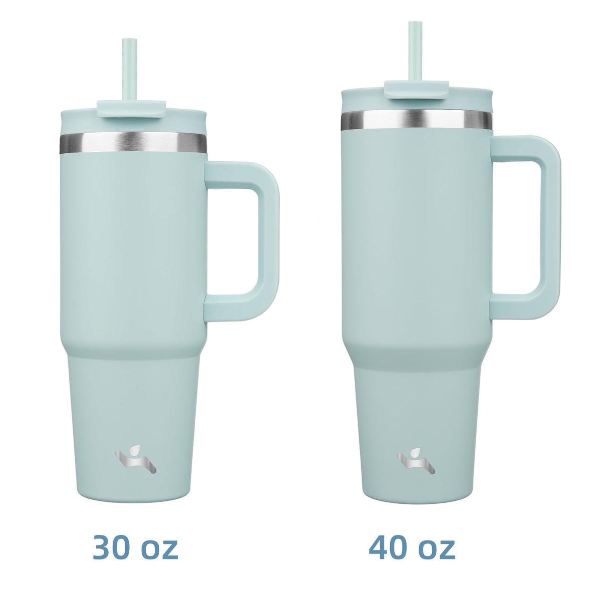 Konokyo blue haze stainless steel bottle keeps beverages cold or hot.