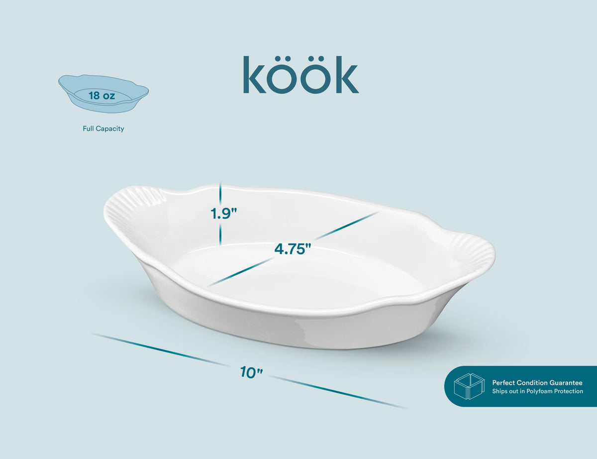 KooK microwave-safe ceramic dishes ideal for quick reheats.