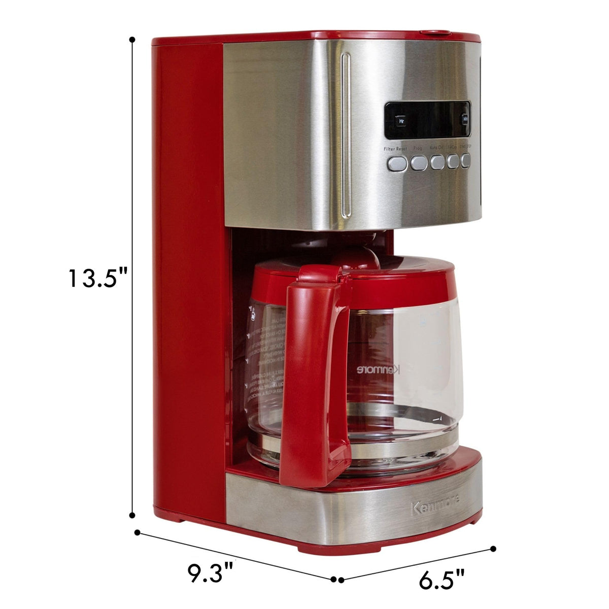 Koolatron Kenmore coffee maker auto shut-off for safety and convenience.