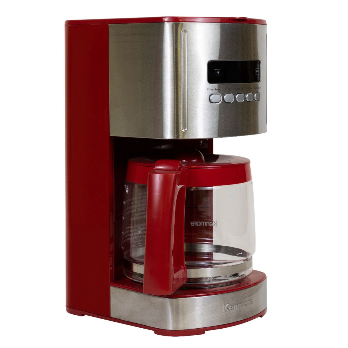 Koolatron Kenmore coffee maker with glass carafe for easy daily servings.