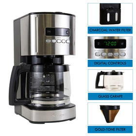 Koolatron Kenmore bold brew option highlights customizable strength.