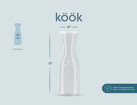 KooK Glass Carafe packaging wrapped safely for intact arrival.