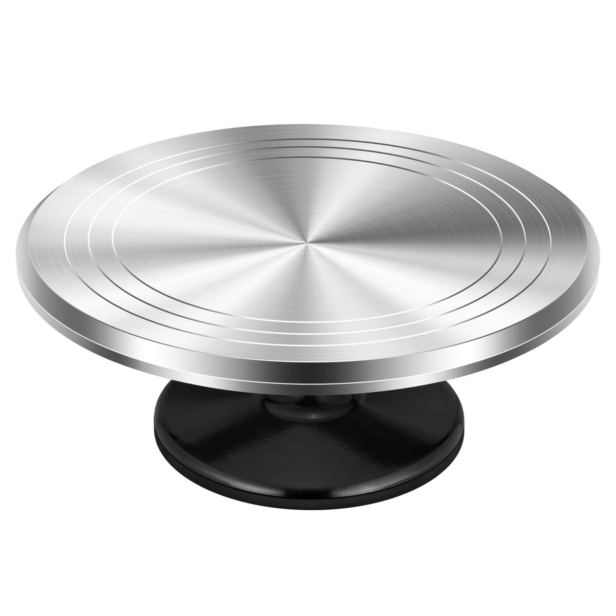 Kootek aluminium cake turntable 12-inch surface for steady decorations and even frosting access.