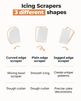 Kootek stainless steel frosting spatulas for smoothing icing