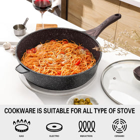 Kordisen nonstick coating for smooth release and effortless sautéing.