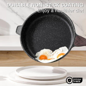 Kordisen nonstick skillet 10-inch ready for quick, low-oil cooking