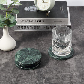 Koville polished marble coaster, durable daily-use surface.