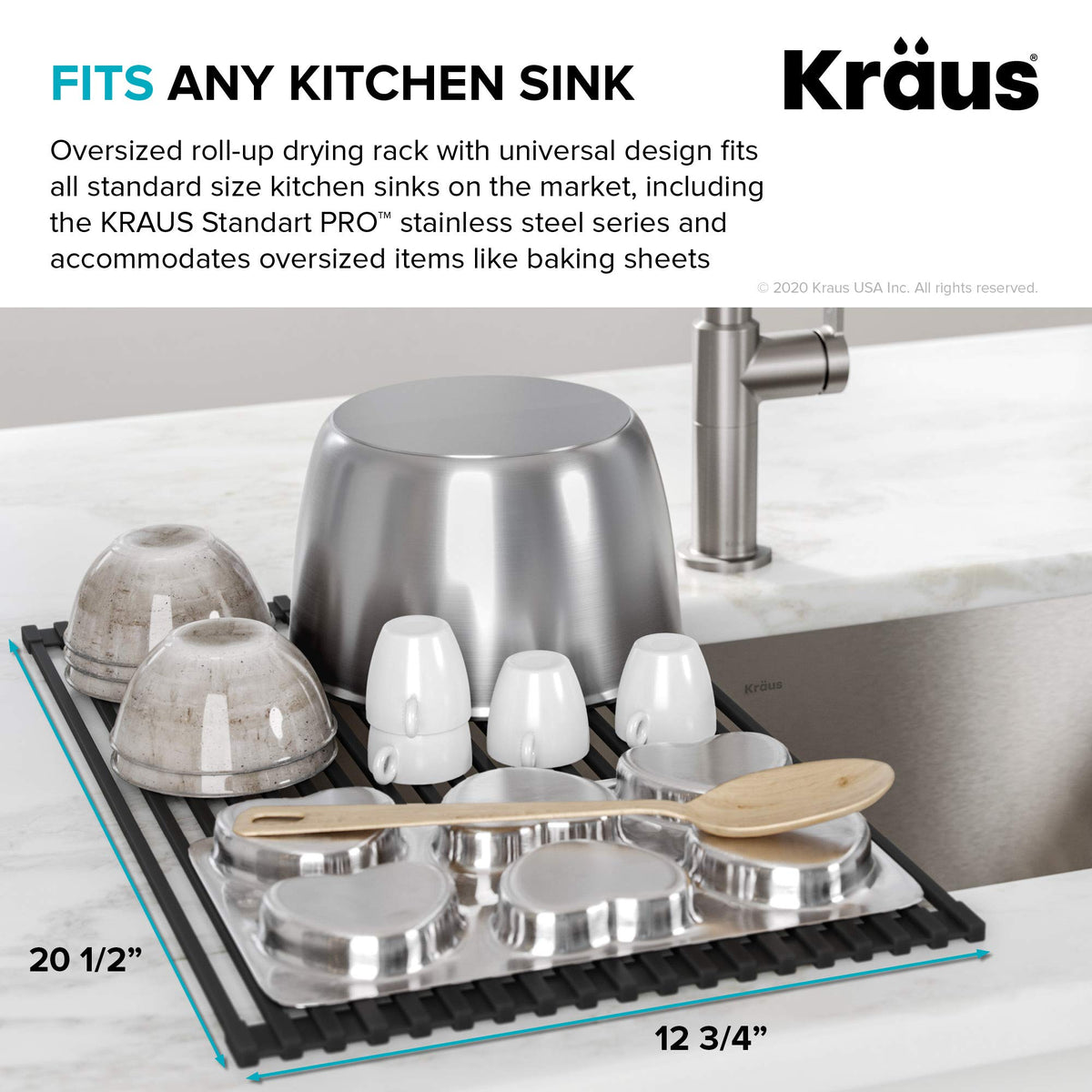 Kraus drying rack as oven mat supports roasting and braising.