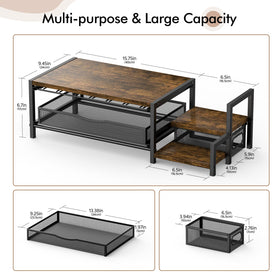 Kssiaz K Cup Holder – drawer closed view highlighting compact storage.