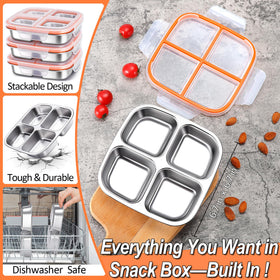 KTKUDY snack containers in use for kids' lunches at daycare