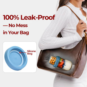 KTMAMA leak-proof lids secure contents during transit and prevent spills.
