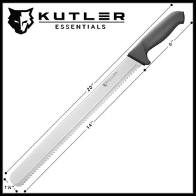KUTLER professional knife cutting bagels and soft fruits with ease