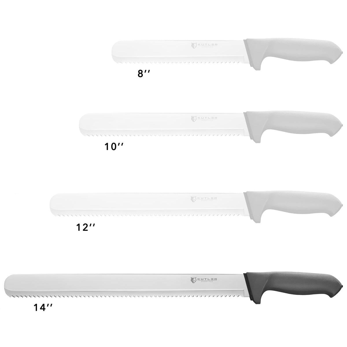 KUTLER professional bread knife shown on counter for premium cutlery