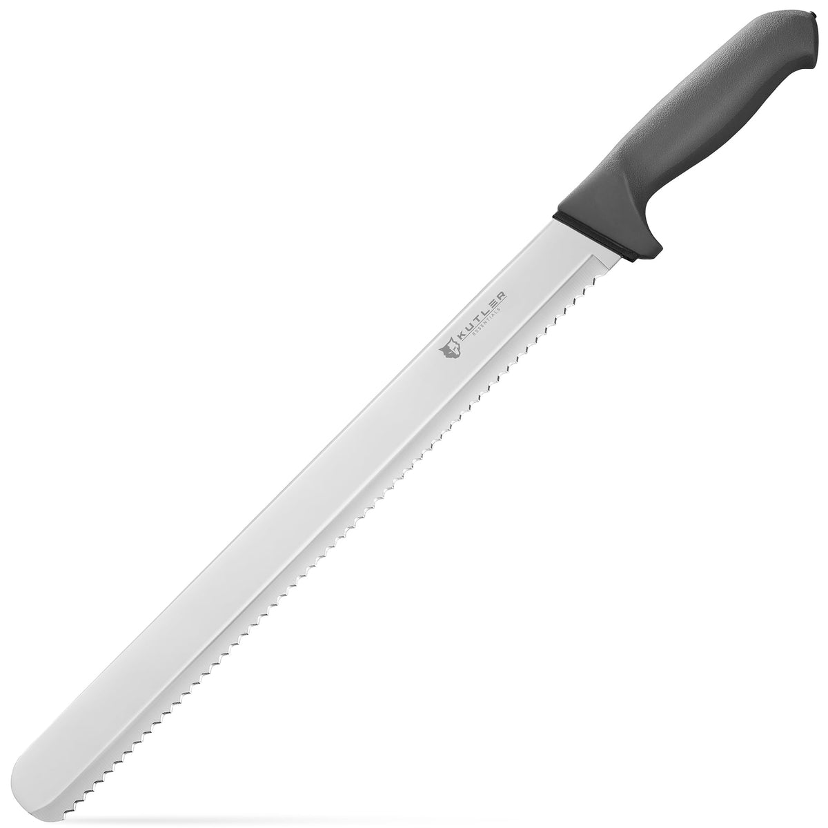 KUTLER bread knife slicing bread with precise, crumb-minimizing cuts