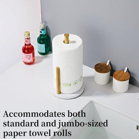KUUBTH brushed gold non-slip base pads prevent movement and protect surfaces