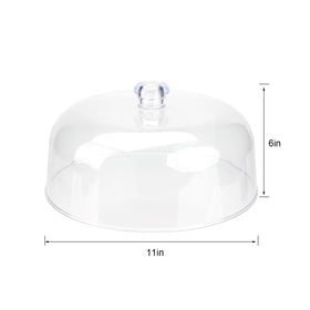 KVMORZE buffet setup with a clear cake dome enhancing presentation