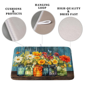 Kwlegh Daisy mat placed under small appliances prevents scratches on counters.