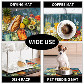 Kwlegh Daisy mat is machine washable for easy cleanup after cooking.