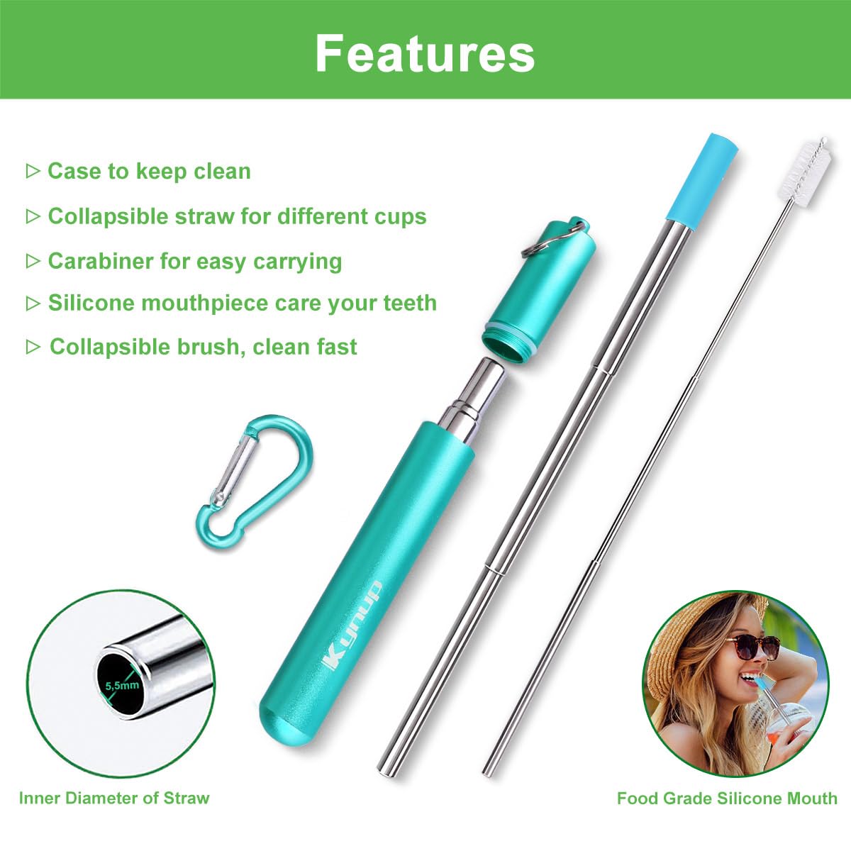 Kynup travel case and keychain keep components organized on the go