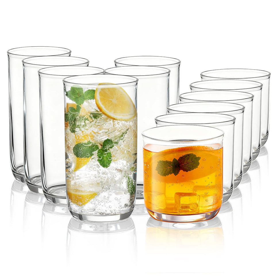 Kyraton highball 14oz clear glass for cold drinks.